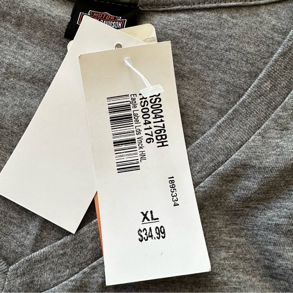 NWT Harley-Davidson Rally Eagle Label Heather Grey T-Shirt Sturgis Rally 2021 - Picture 12 of 14
